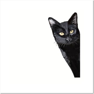 Funny BlackCat Print Posters and Art